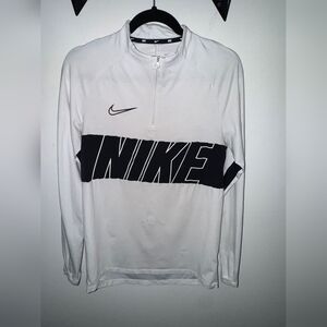 Nike White and Black Pullover
